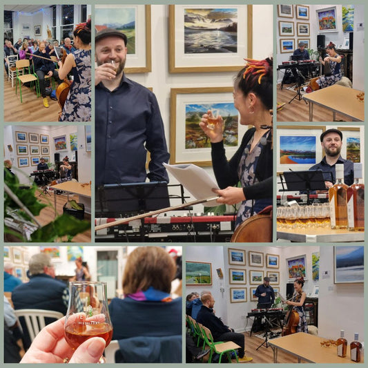Hamish Napier and Su-A Lee performing in Spey Bank Studio