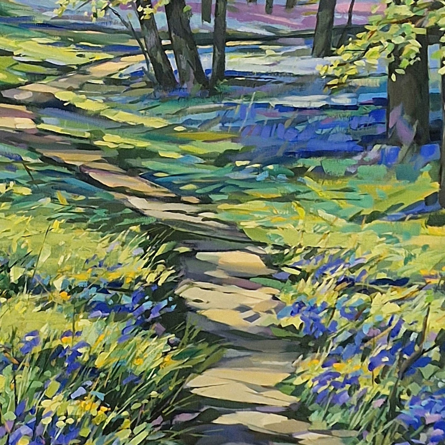Bluebell Path | Oil on Canvas