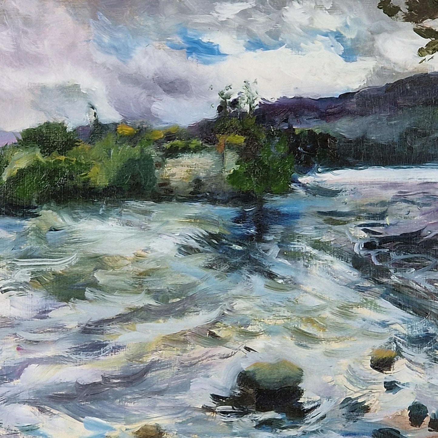 Blustery Loch an Eilein | Acrylic on canvas