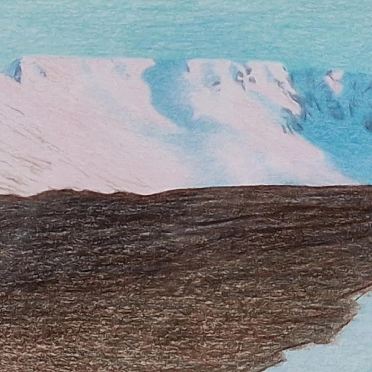 Cairn Lochan: Winter Evening | Coloured Pencil