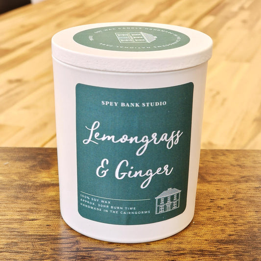 Scented Candle Pot | Lemongrass & Ginger | Glass