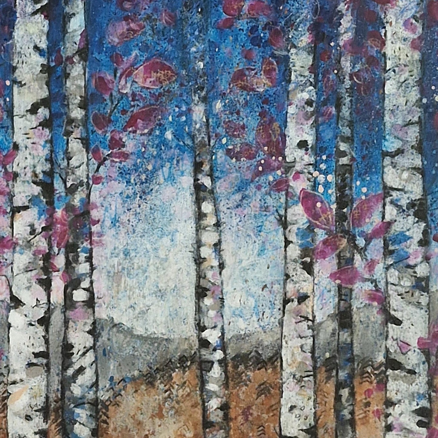 Let's Stay a While | Acrylic & Crayon