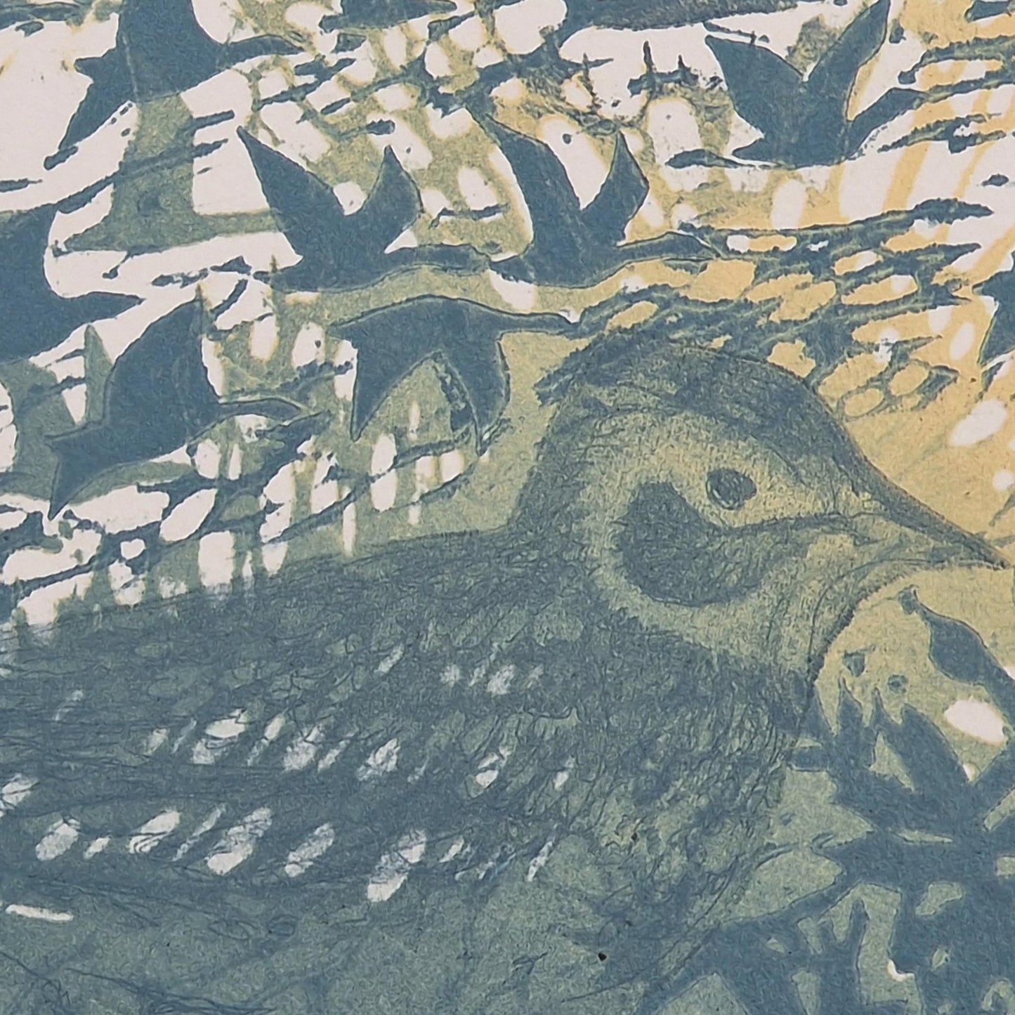 Lifting Flock 12/50 | Lino & Etching