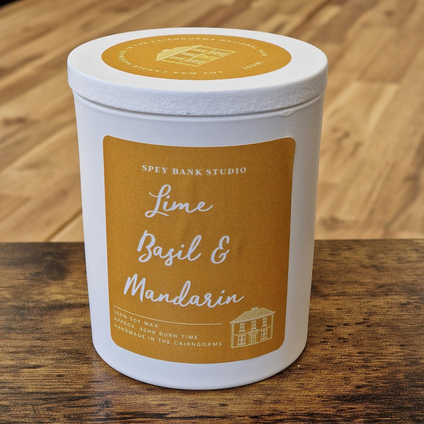 Scented Candle Pot | Lime, Basil & Mandarin | Glass