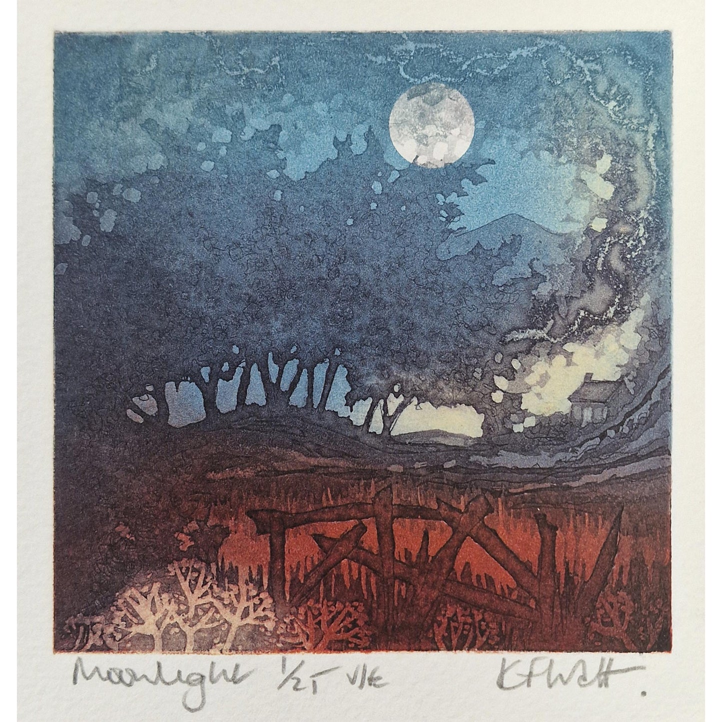 Moonlight 1/25 | Aquatint Etching