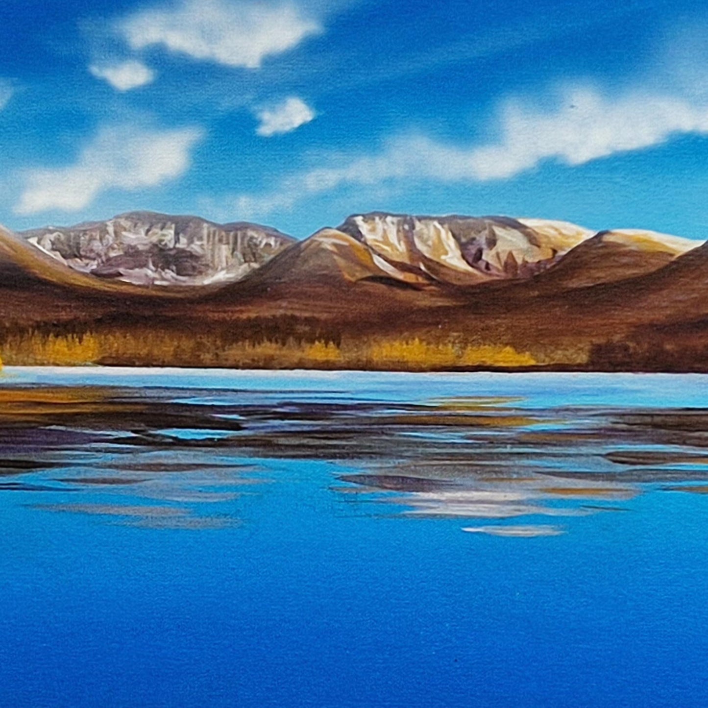 Orange & Blue | Acrylic on canvas