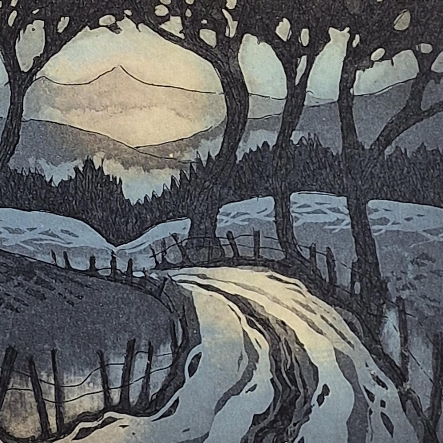 Quiet Track 48/50 | Aquatint Etching