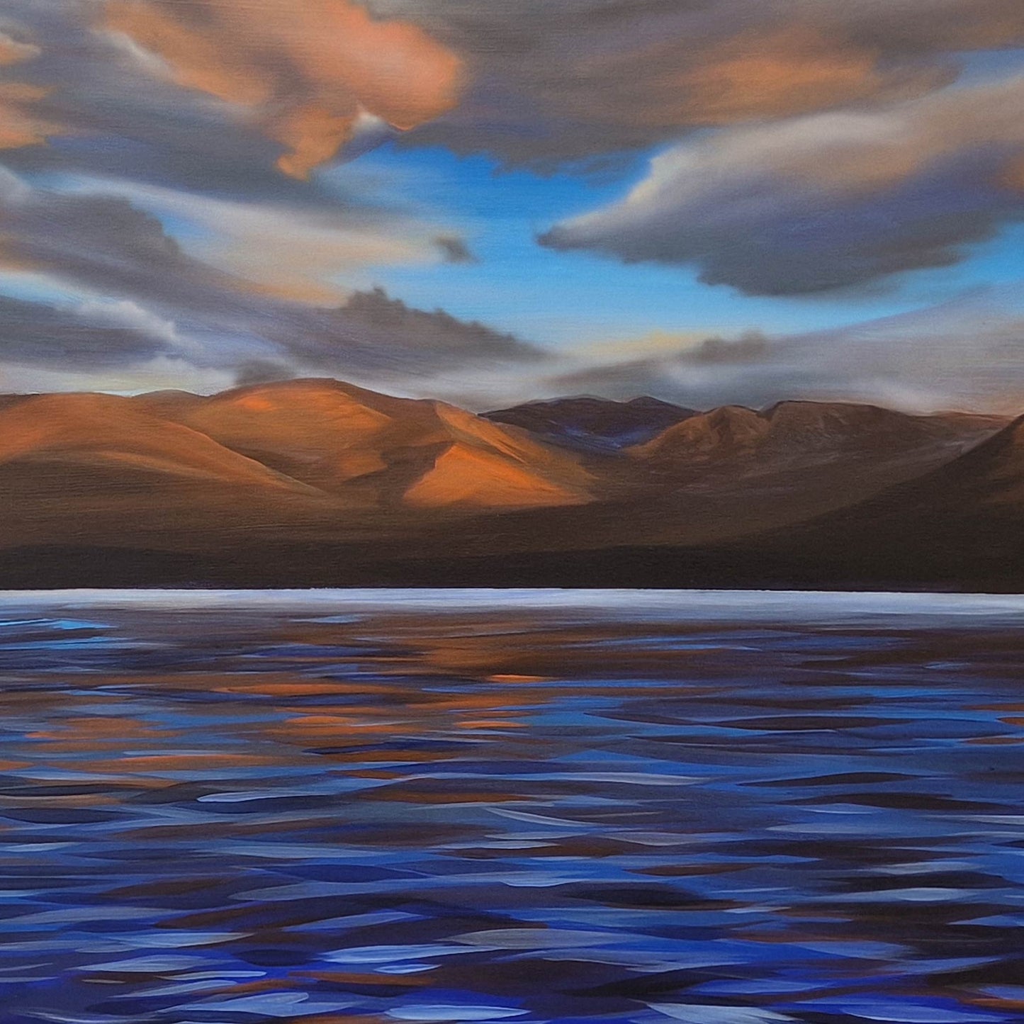 Reflected Sunset, Loch Morlich | Acrylic