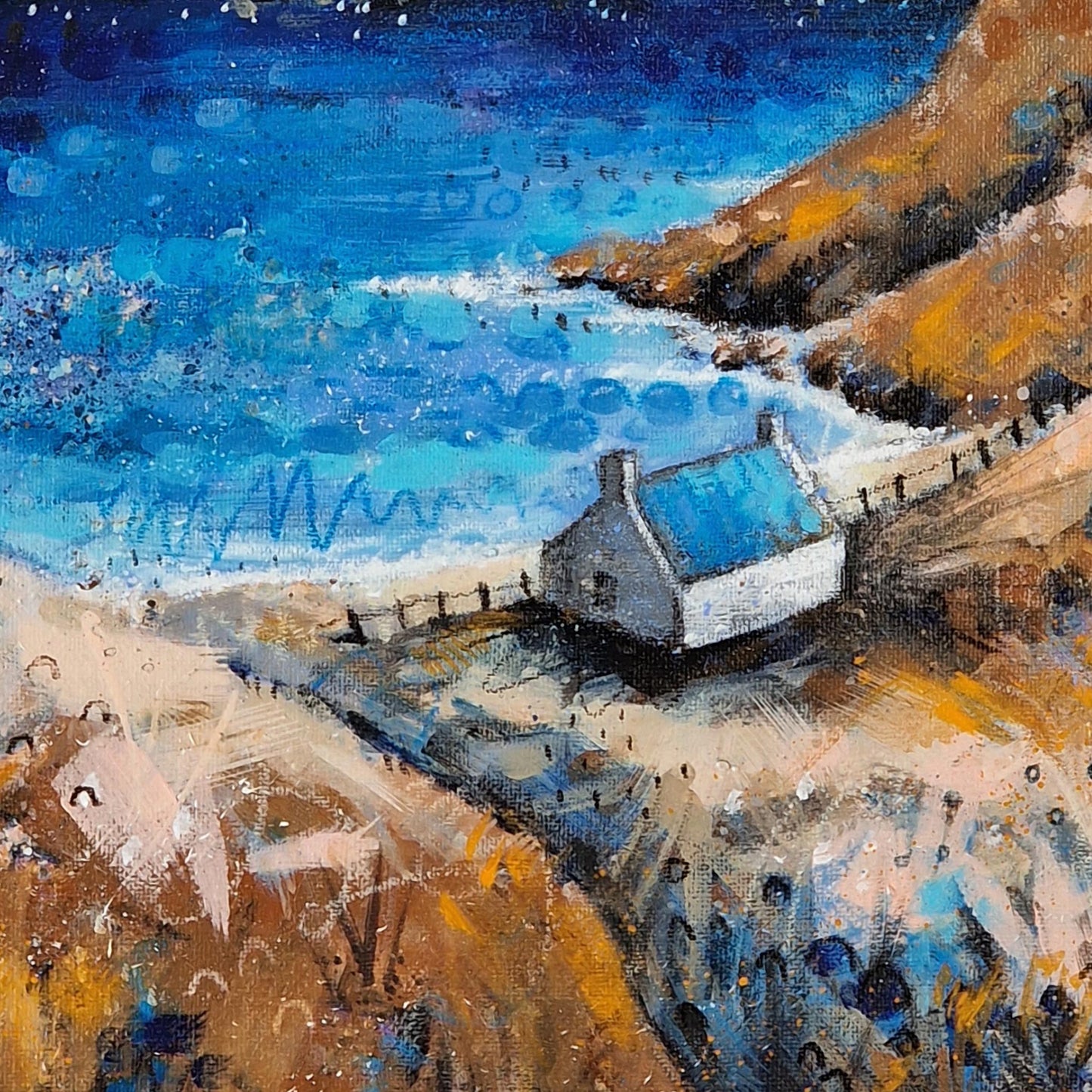The Writer's Retreat | Acrylic & Crayon