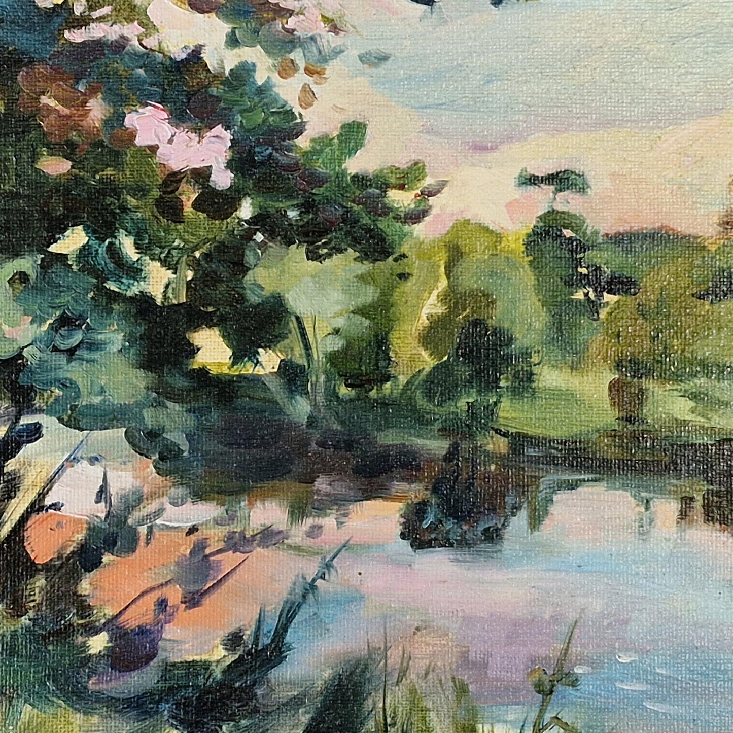 Twilight Down River Spey | Oil