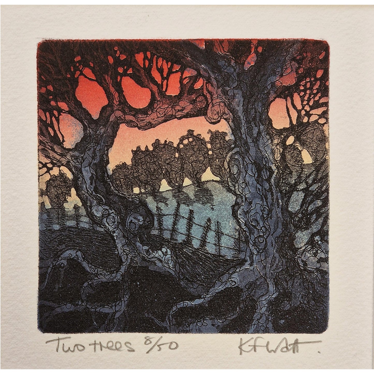 Two Trees 8/50 | Aquatint Etching