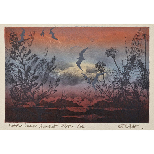 West Coast Sunset 37/50 | Aquatint Etching