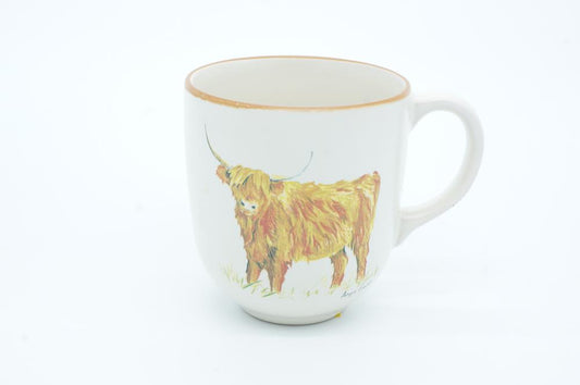 Highland Cow Chunky Mug by Angus Grant Art