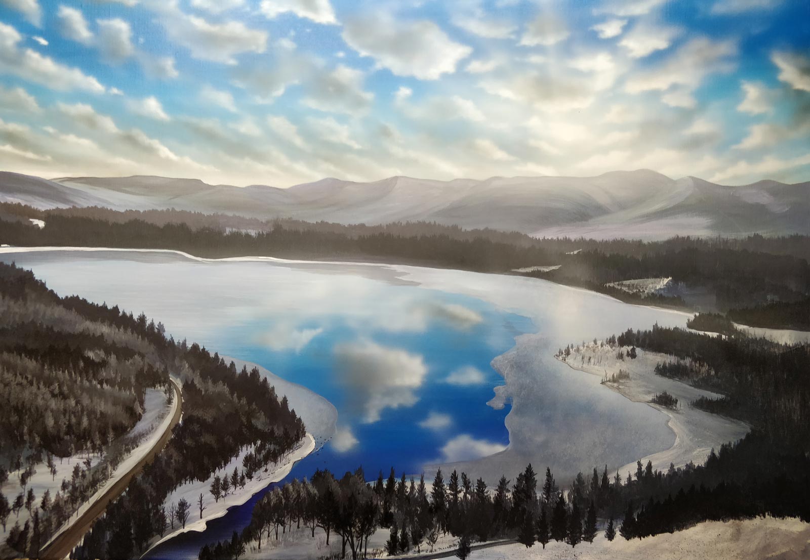 Loch Morlich: Into the Cairngorms art print by Angus Grant Art