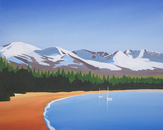 Loch Morlich Beach Metal Print by Angus Grant Art