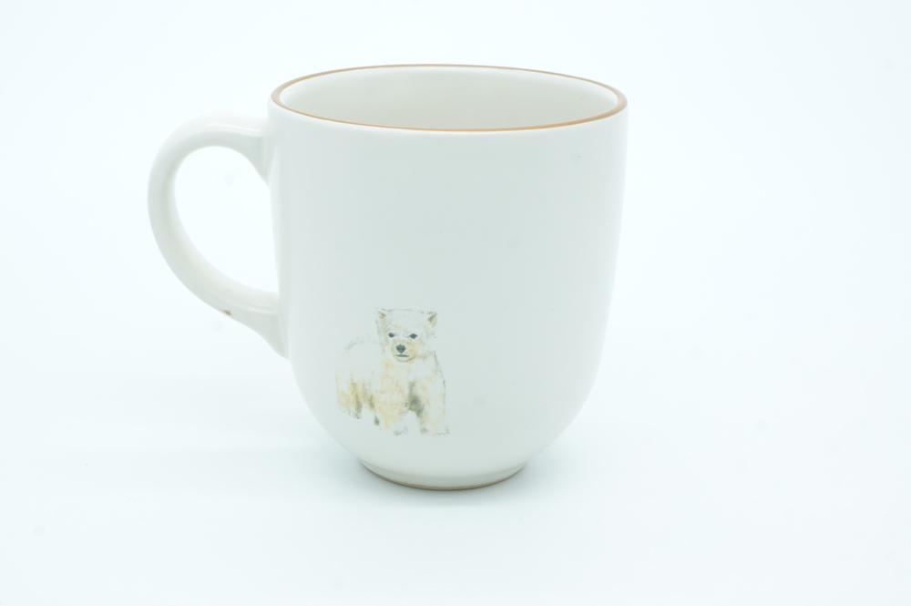 Polar Bear Chunky Mug by Angus Grant Art