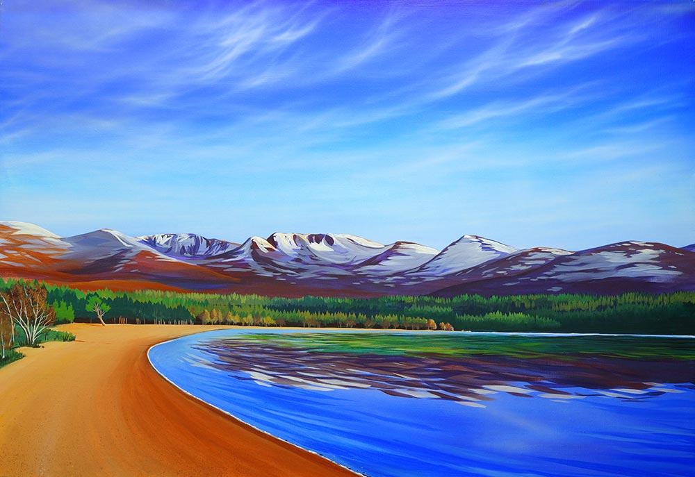 Loch Morlich: A Quiet Beach | Art Print