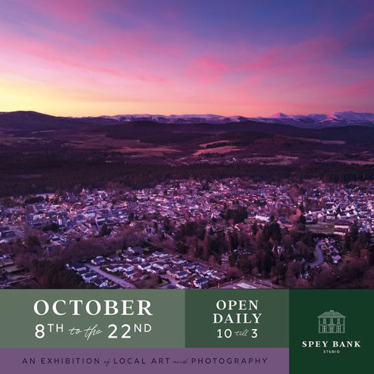 Creative Capital: Grantown from above, in purple light