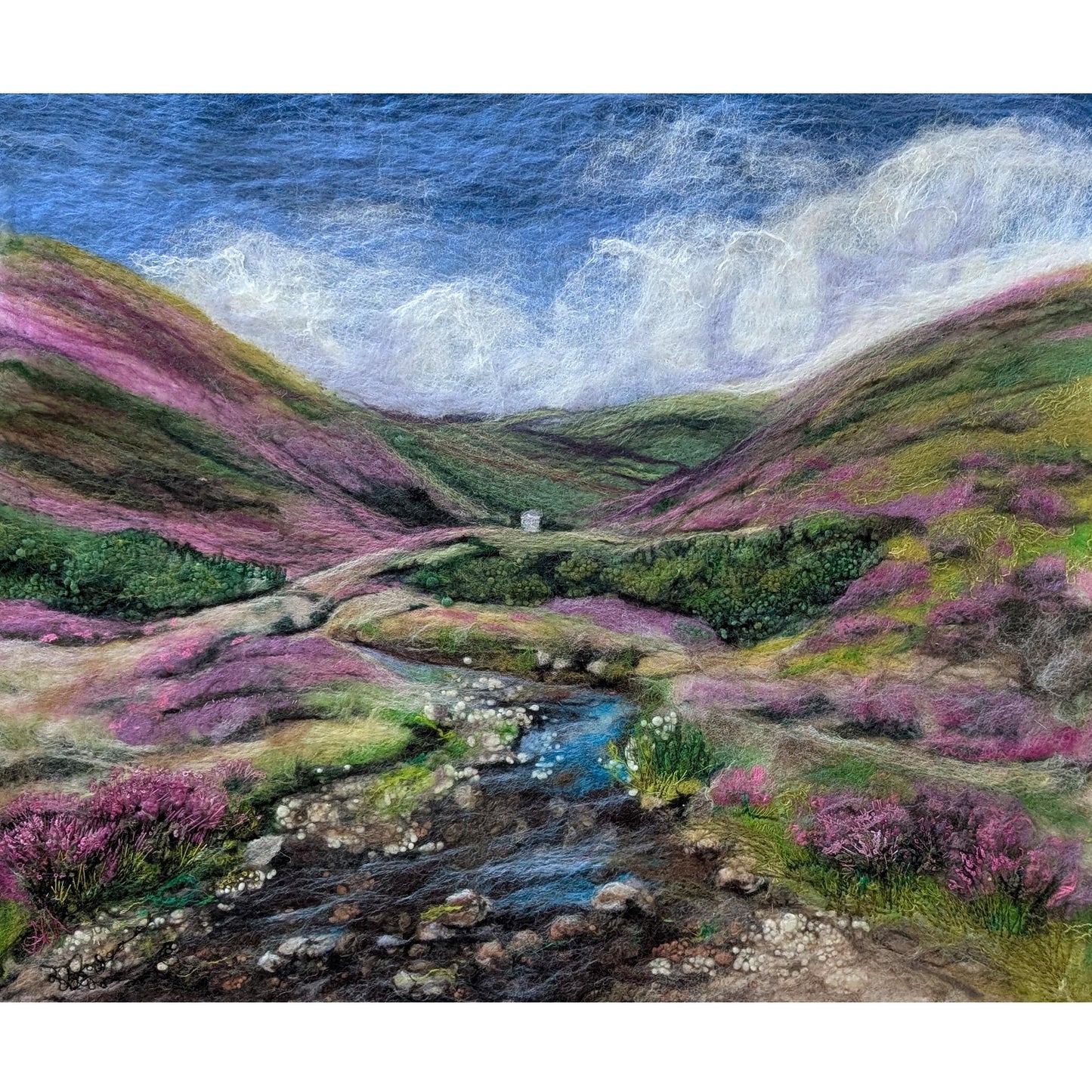 Allt Beag (Little Stream) | Felted landscape