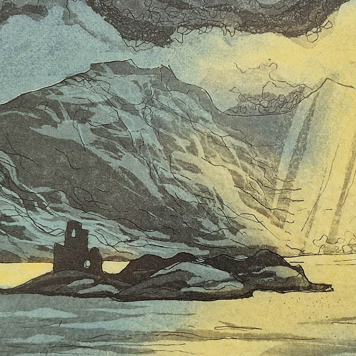 Assynt Light 40/50 | Aquatint Etching