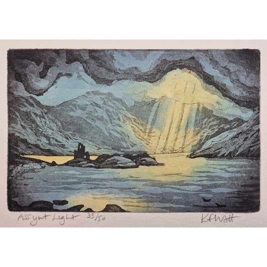 Assynt Light 35/50 | Aquatint Etching