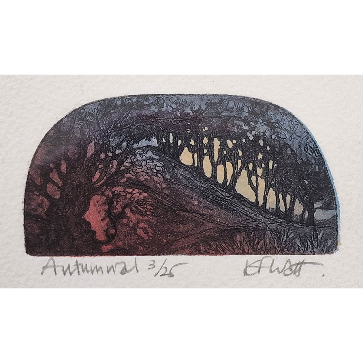 Autumnal 3/25 | Aquating Etching