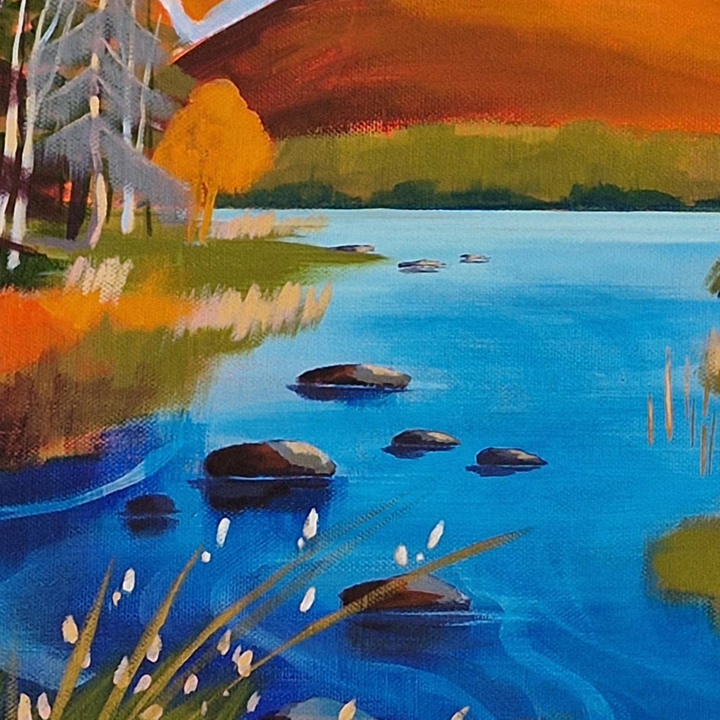 Between the Pines, Loch Morlich | Acrylic on Canvas