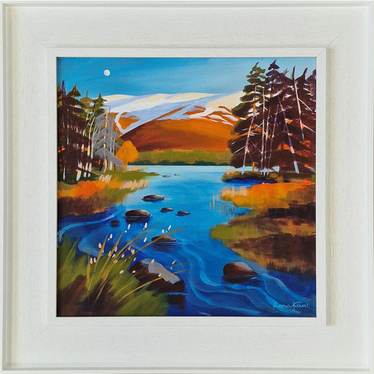 Between the Pines, Loch Morlich | Acrylic on Canvas