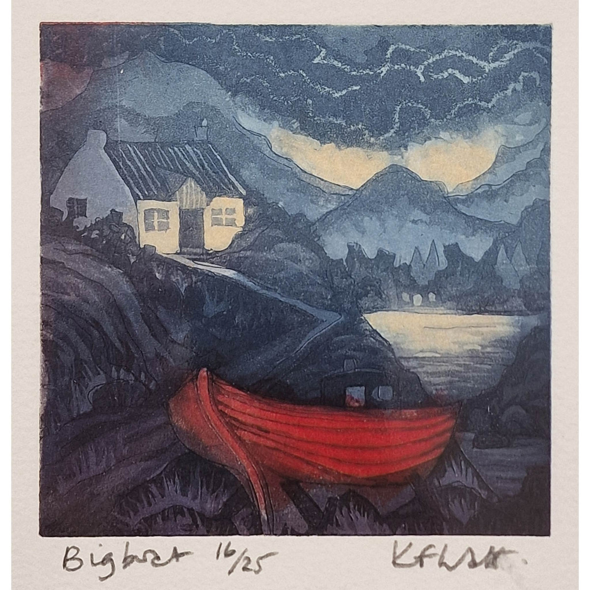 Big Boat 16/25 | Aquatint Etching