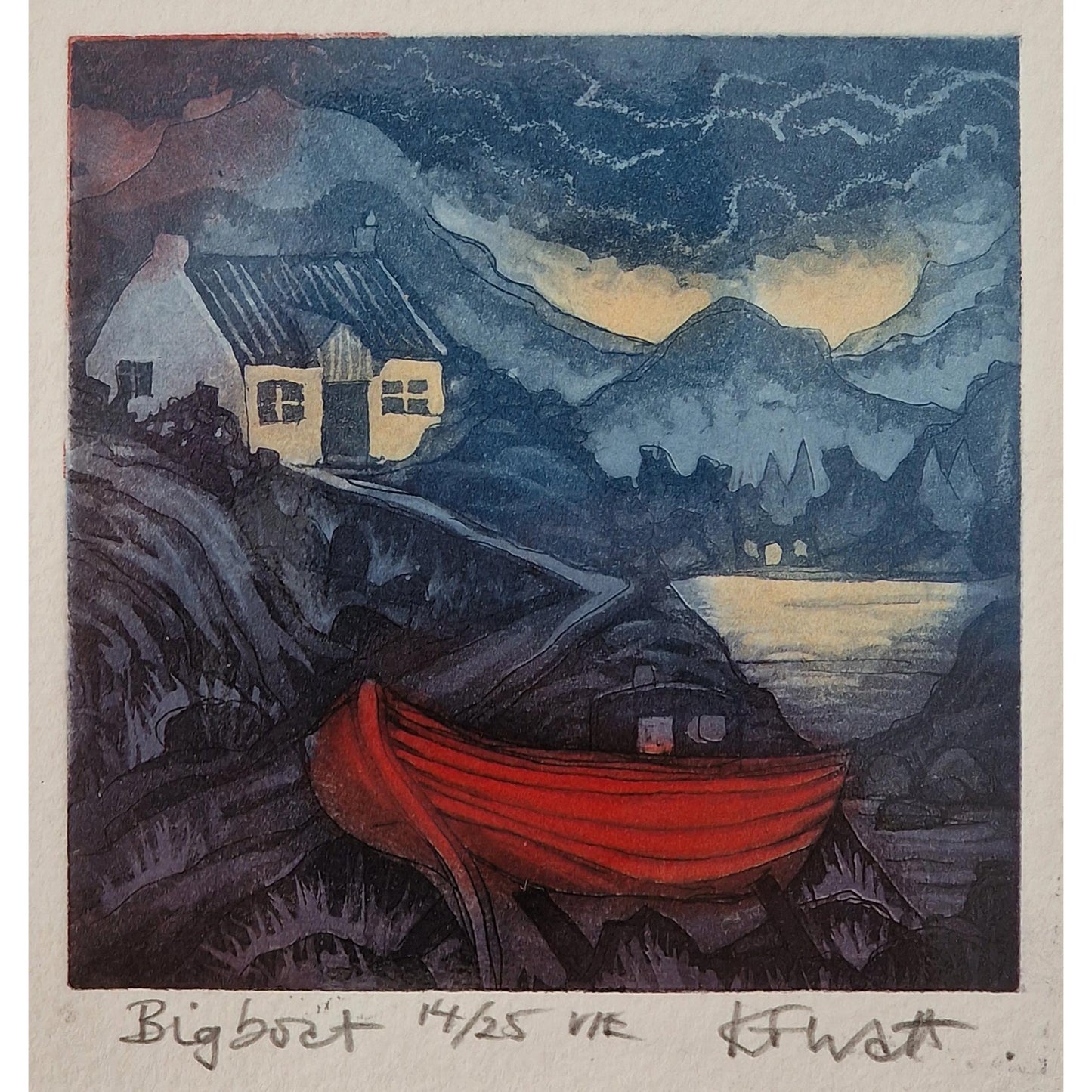 Big Boat 14/25 | Aquatint Etching