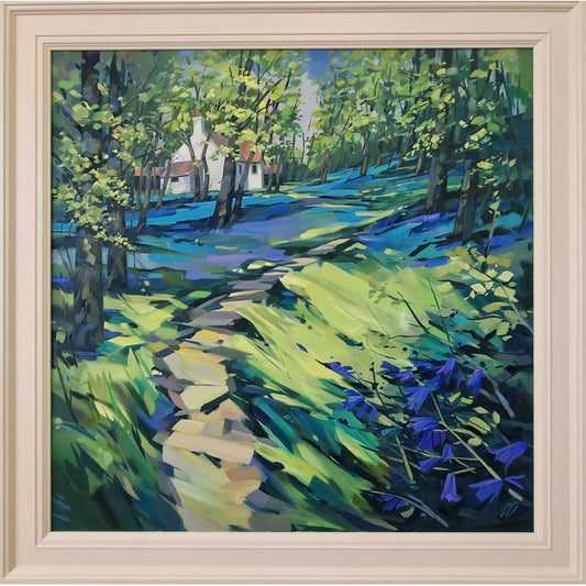 Bluebell Path Home painting by Campbell Bryson