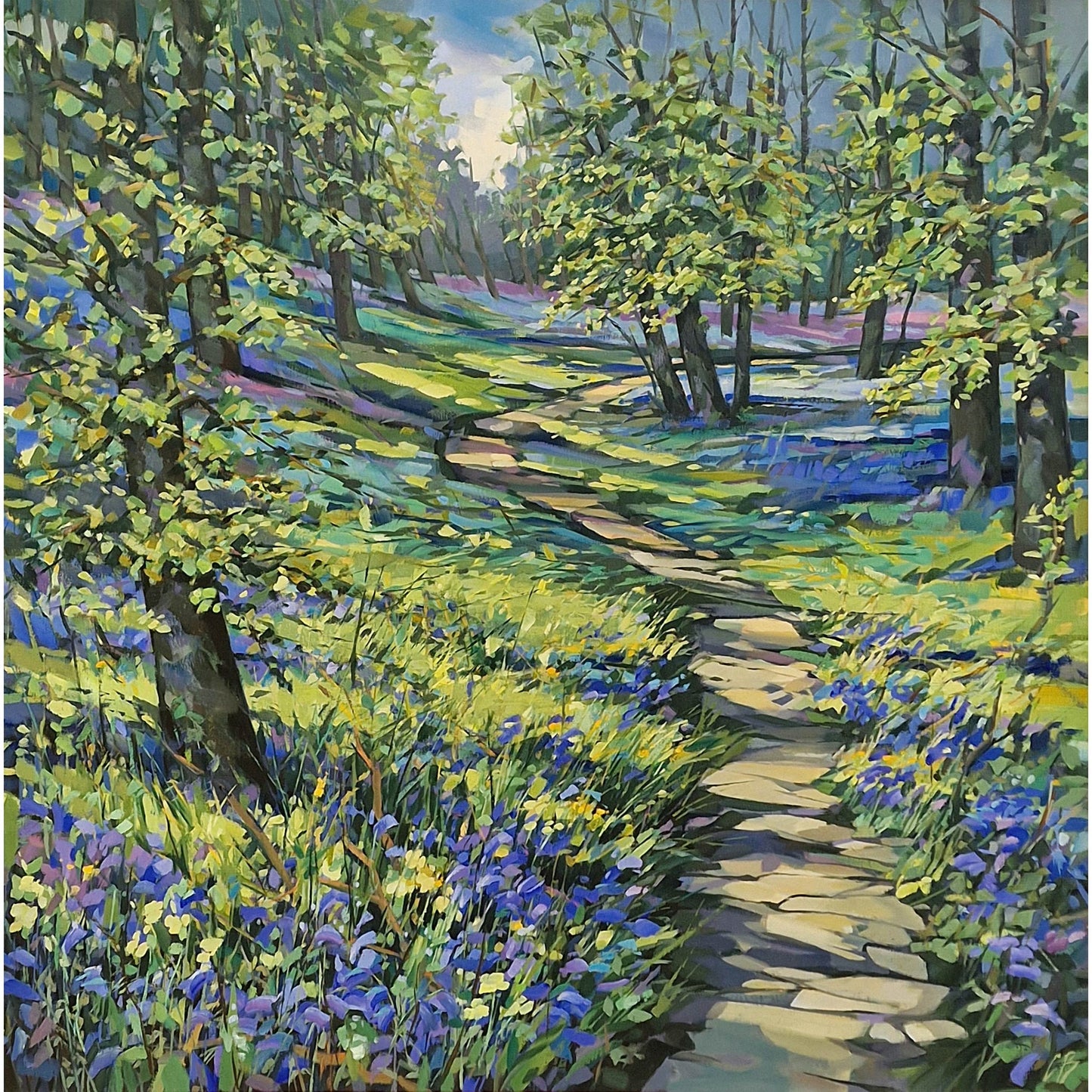 Bluebell Path | Oil on Canvas