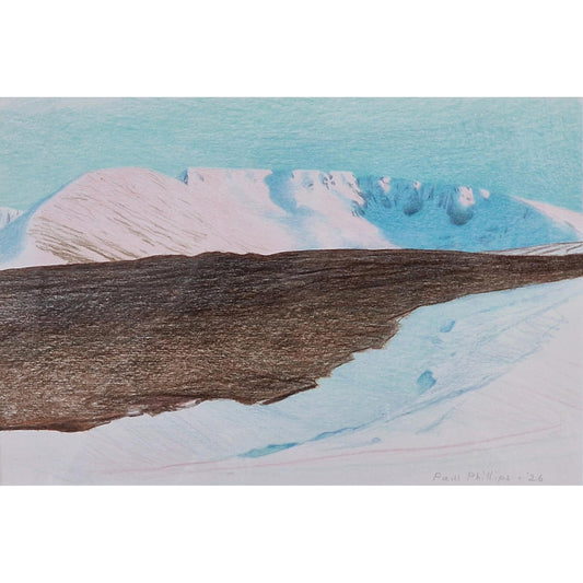 Cairn Lochan: Winter Evening | Coloured Pencil