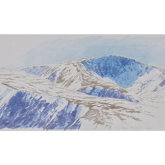 Cairngorm Snows | Coloured Pencil