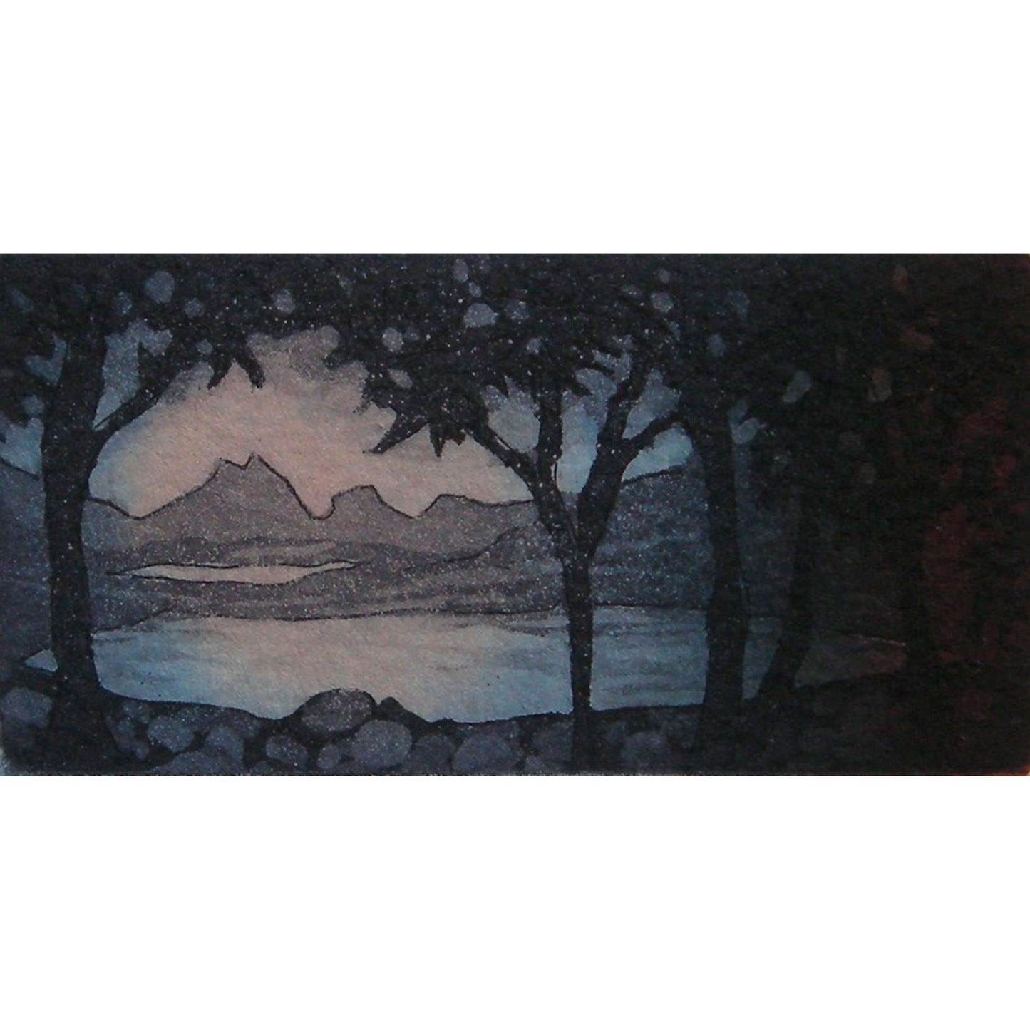 Distant Loch 19/25 | Framed Aquatint Etching