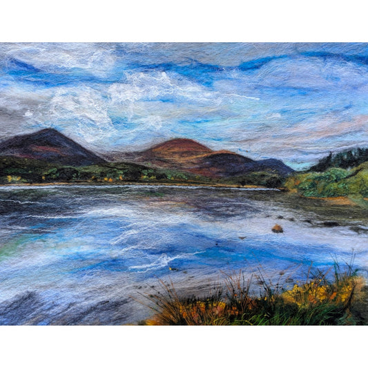 Faileas air an Loc (Reflection in the Loch) | Felted landscape