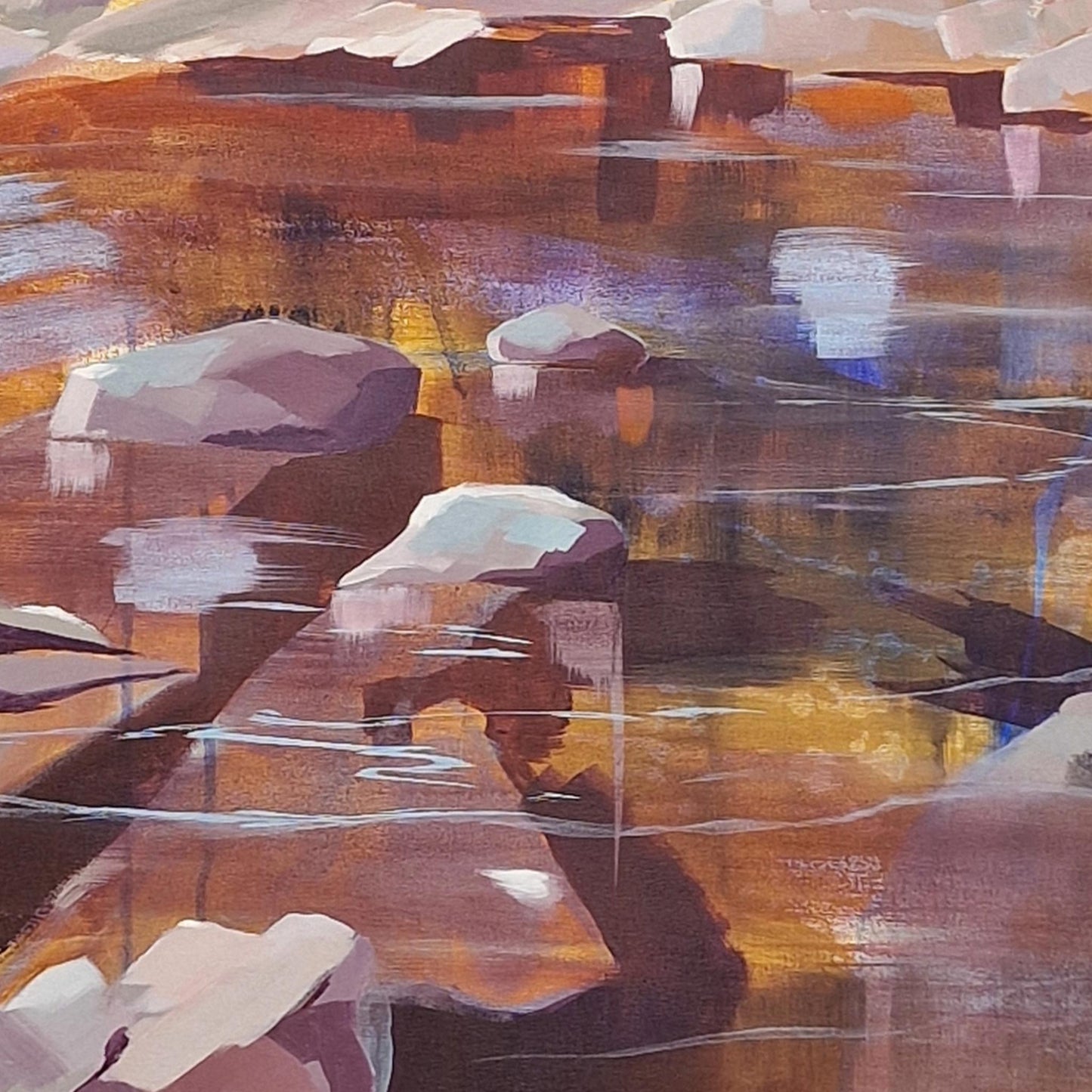 Feshie Pool 1 | Acrylic on canvas