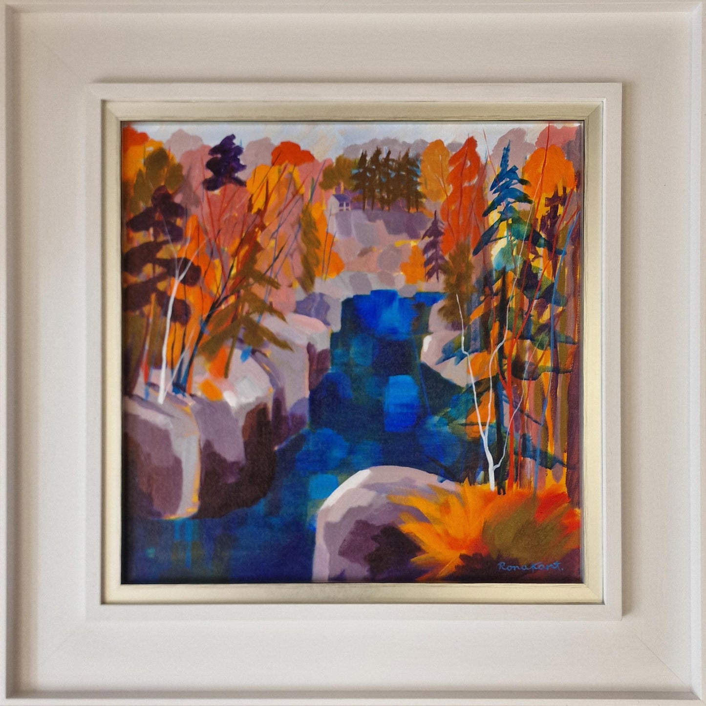 Findhorn Azure Blues | Acrylic on canvas