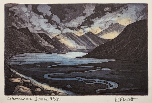Glenmuick Storm 42/50 | Aquatint Etching