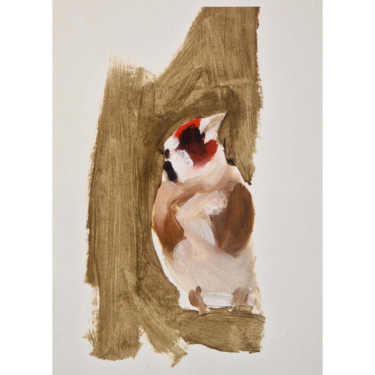 Goldfinch on Feeder | Giclee Print