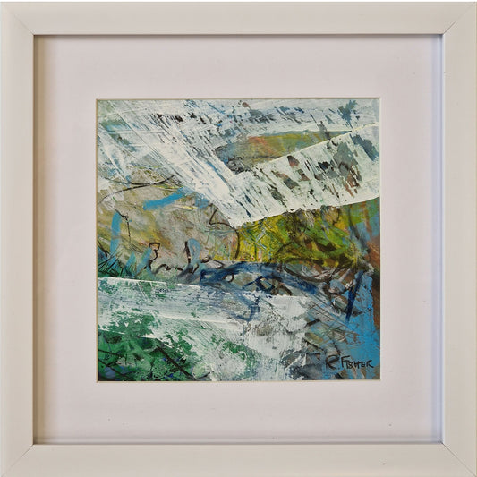 Green Landscape & Watercourse | Acrylic and Mixed Media