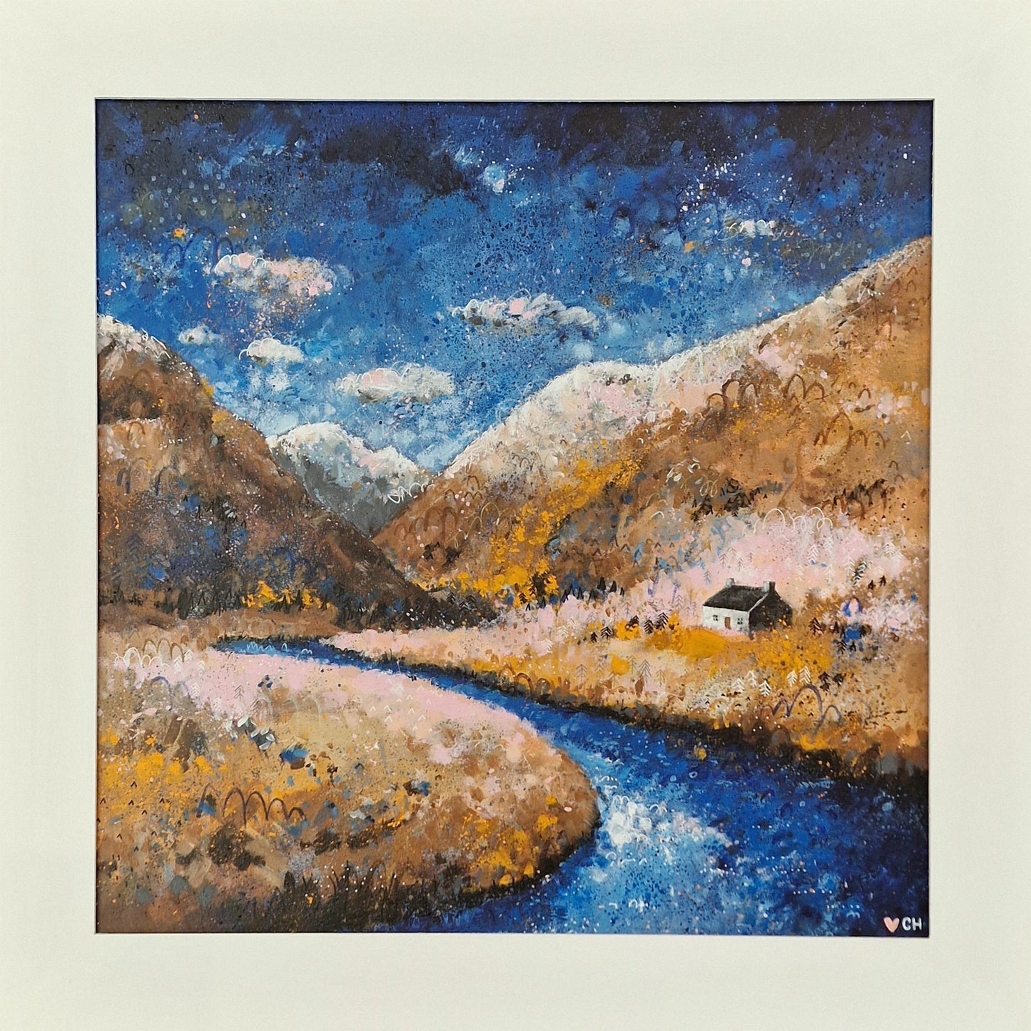 Off to Happy Place For a Few Weeks, Taking 5 Books, Cosy Socks & Dad's Whisky! See You Soon x | Acrylic & Crayon