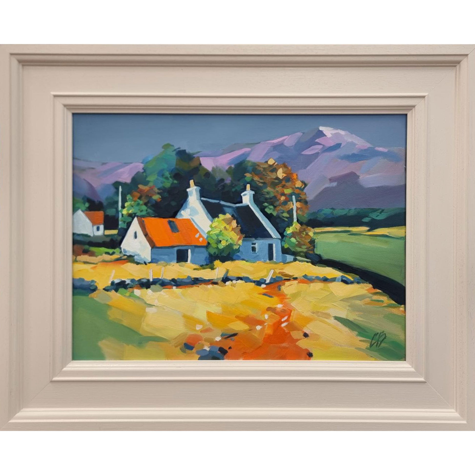 Highland Croft painting by Campbell Bryson