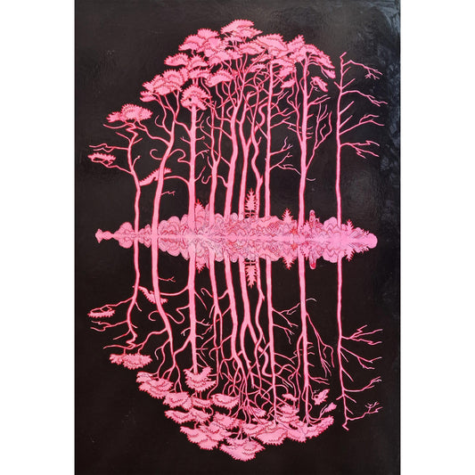 Island Series: Mallachy | Ink, acrylic, pigment and varnish on board