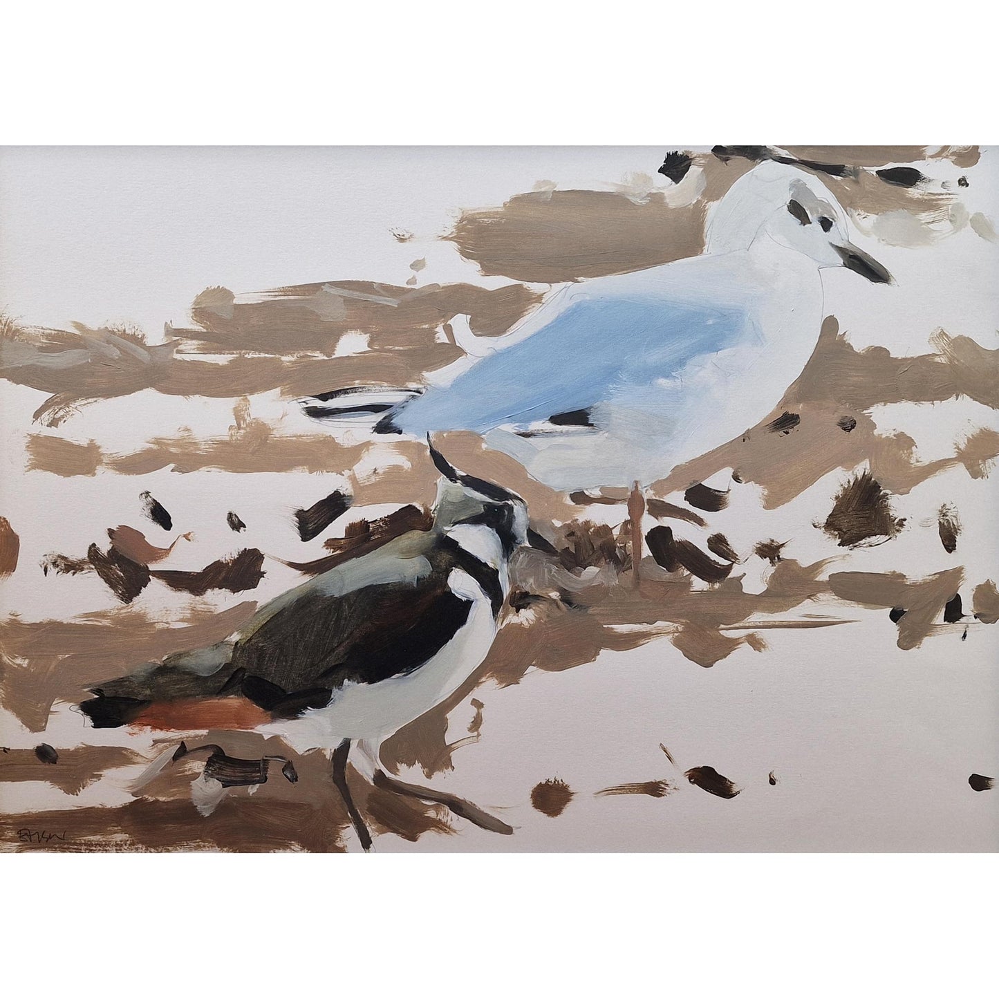 Lapwing and Gull | Oil