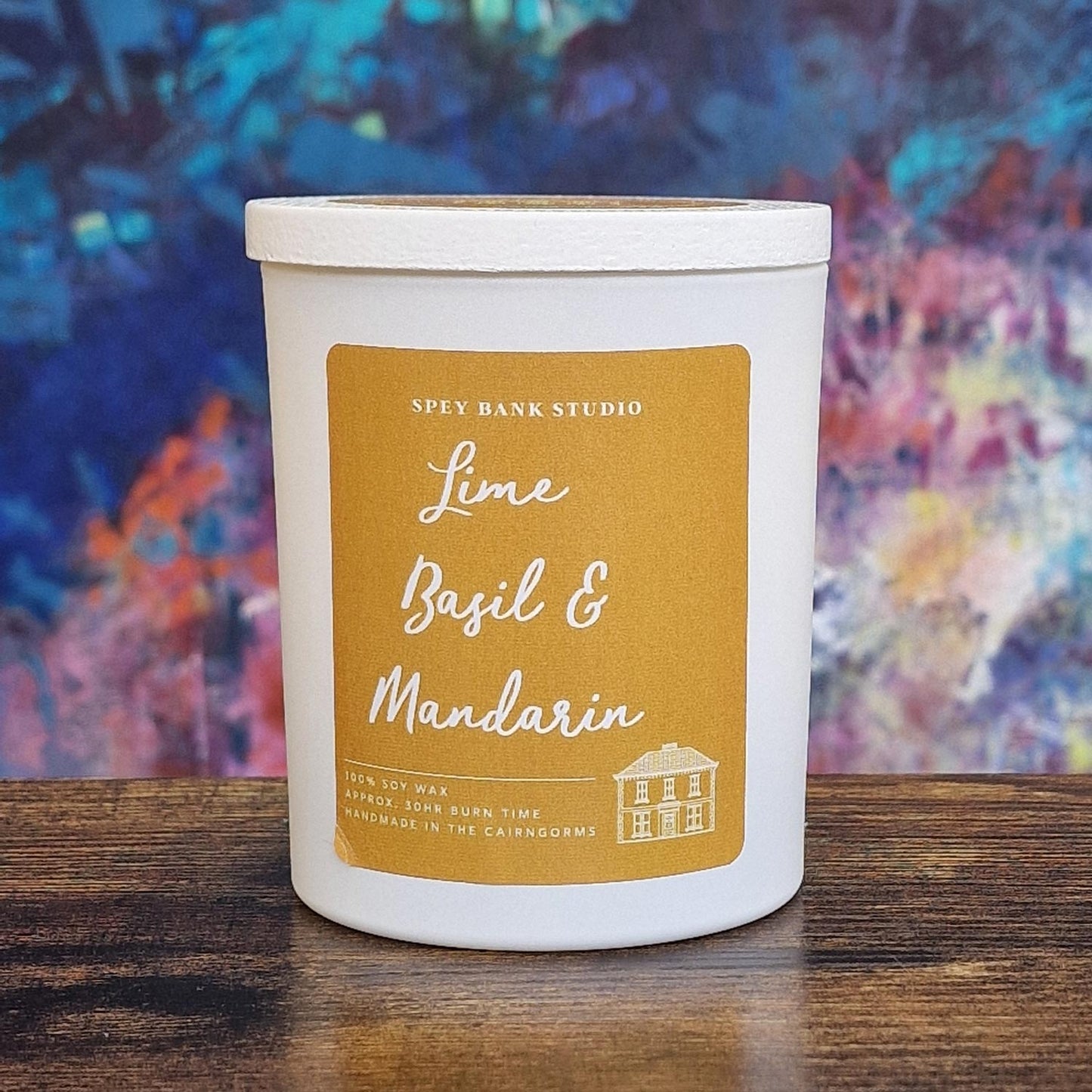 Scented Candle Pot | Lime, Basil & Mandarin | Glass