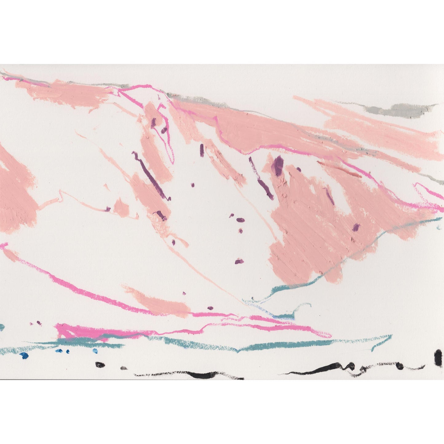 Line and Colour 3 | Oil Pastel
