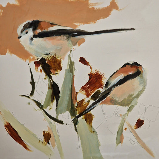 Long-tailed Tit | Oil on Paper