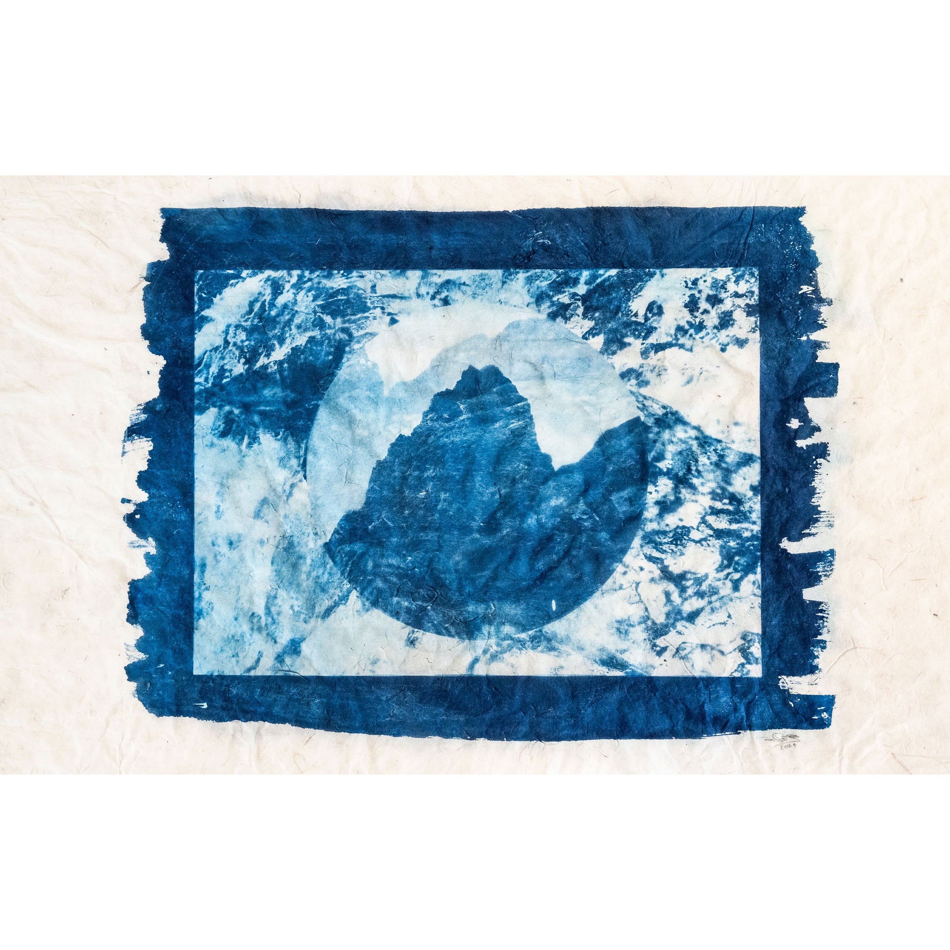 Mineral Path IV cyanotype by Jess Greaves