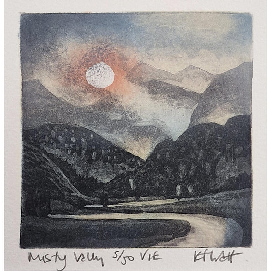 Misty Valley 5/50 | Aquatint Etching